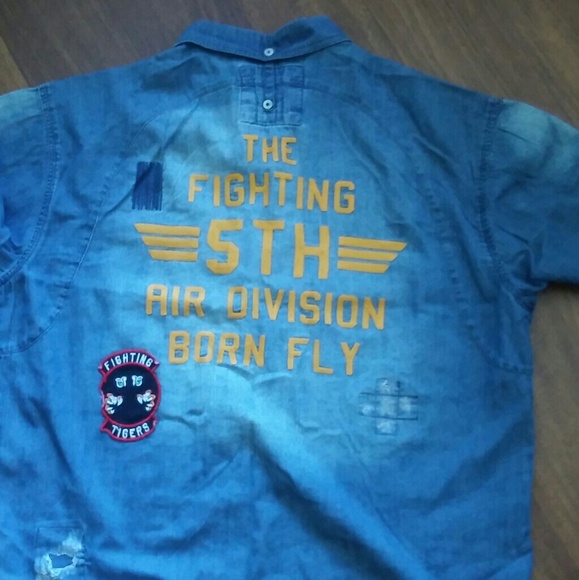 Born Fly Denim shirt - Picture 2 of 2